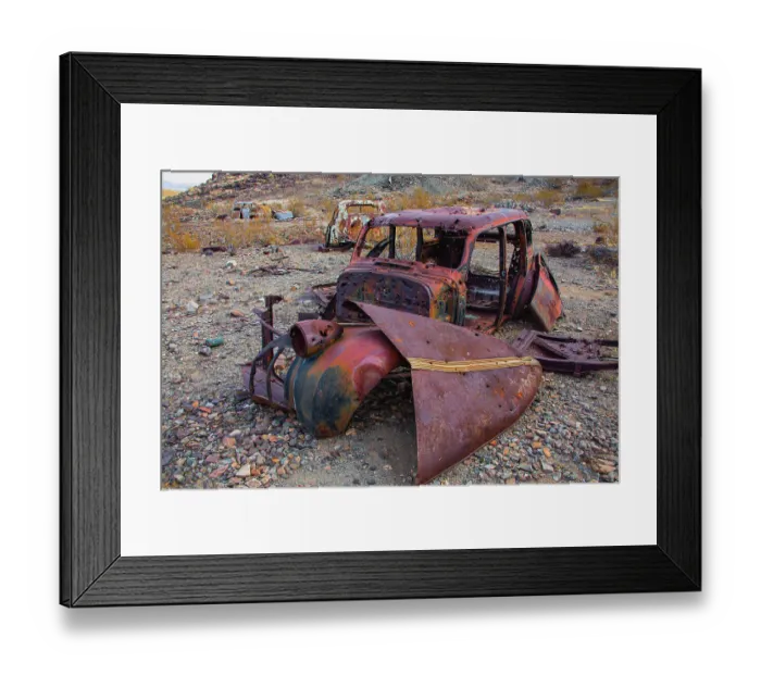 Framed Print : Brooklyn Mine Road, Old Dale Mining District, Mojave Desert, California