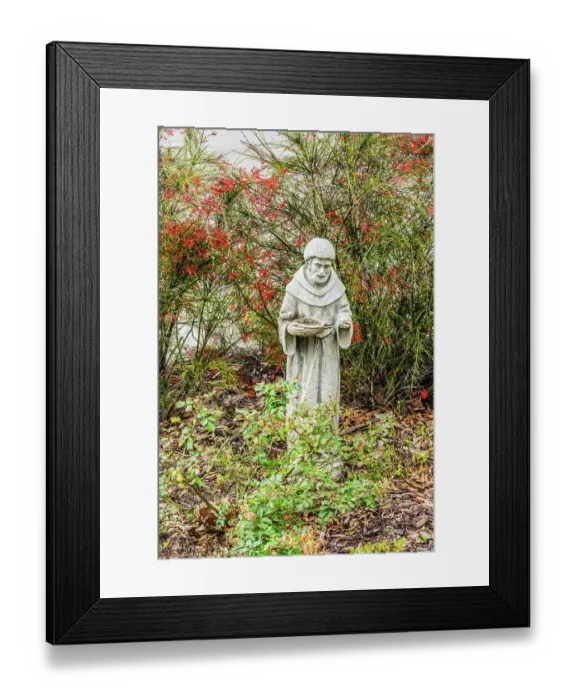 Framed Print : St. Francis statue, Saint Augustine, Florida. Founded 1565 Framed Print : St. Francis statue, Saint Augustine, Florida. Founded 1565