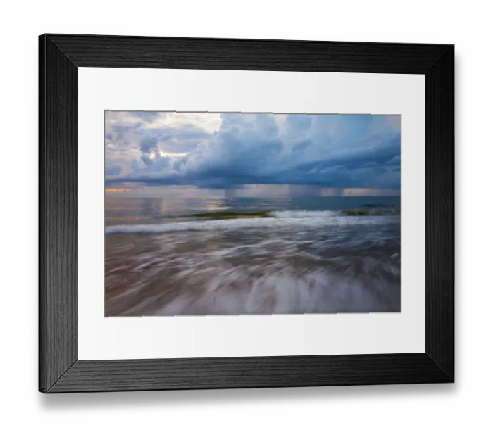 Framed Print : USA, Georgia, Tybee Island. Sunrise with clouds and reflections along the coast Framed Print : USA, Georgia, Tybee Island. Sunrise with clouds and reflections along the coast