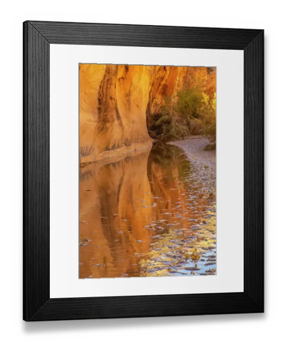 Framed Print : USA, Utah, Grand Staircase Escalante National Monument. Harris Wash and rock wall Framed Print : USA, Utah, Grand Staircase Escalante National Monument. Harris Wash and rock wall