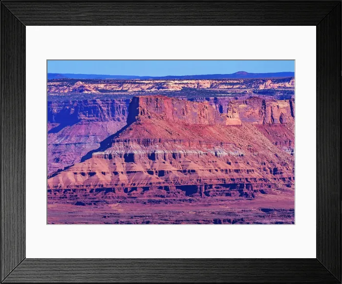 Framed Print : Red Rock Canyons Overlook, Canyonlands National Park, Moab, Utah. Green Canyon