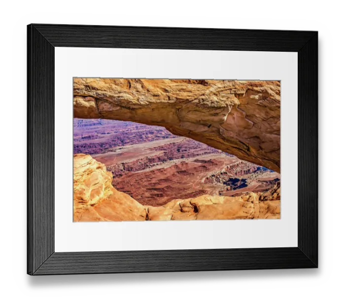 Framed Print : Mesa Arch, Red Rock Canyons, Canyonlands National Park, Moab, Utah Framed Print : Mesa Arch, Red Rock Canyons, Canyonlands National Park, Moab, Utah