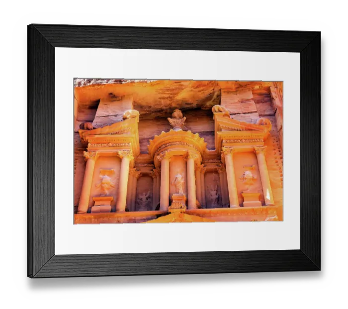 Framed Print : Treasury, Petra, Jordan. Treasury built by Nabataeans in 100 BC Framed Print : Treasury, Petra, Jordan. Treasury built by Nabataeans in 100 BC