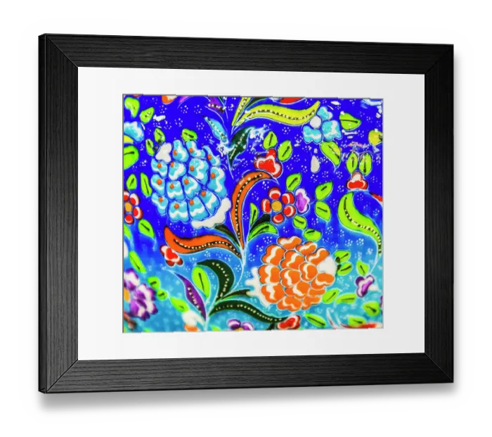 Framed Print : Flower pottery, Madaba, Jordan