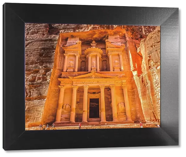 Treasury, Petra, Jordan. Petra, Jordan. Treasury built by the Nabataeans in 100 BC (Editorial Use Only)