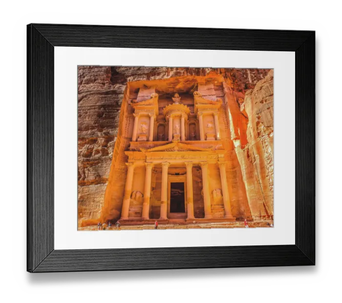 Framed Print : Treasury, Petra, Jordan. Petra, Jordan. Treasury built by the Nabataeans in 100 BC (Editorial Use Only) Framed Print : Treasury, Petra, Jordan. Petra, Jordan. Treasury built by the Nabataeans in 100 BC (Editorial Use Only)