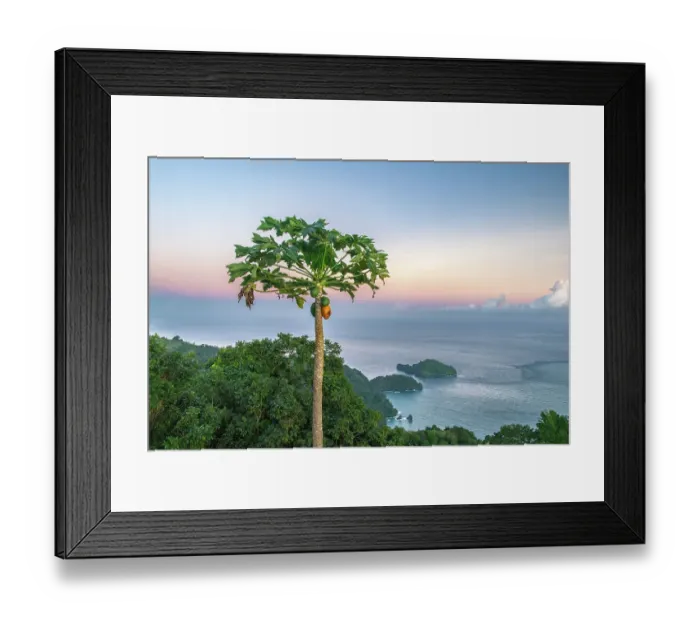 Framed Print : Trinidad. Coast and ocean at sunrise Framed Print : Trinidad. Coast and ocean at sunrise
