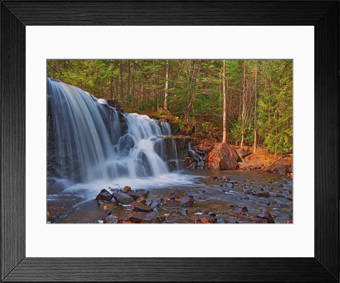 Framed Print : Canada, Ontario, Ignace. Raleigh Falls and forest landscape Framed Print : Canada, Ontario, Ignace. Raleigh Falls and forest landscape