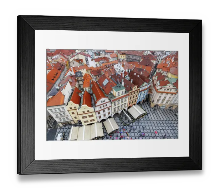Framed Print : View from the Top of Old Town Hall in Prague, Czech Republic Framed Print : View from the Top of Old Town Hall in Prague, Czech Republic