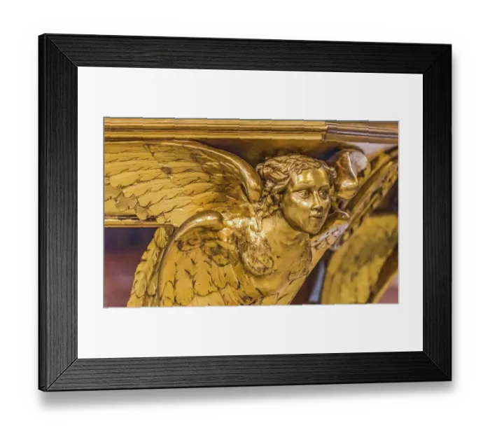 Framed Print : Golden angel, Marseille Cathedral Basilica, Marseille, France. Constructed 1800's