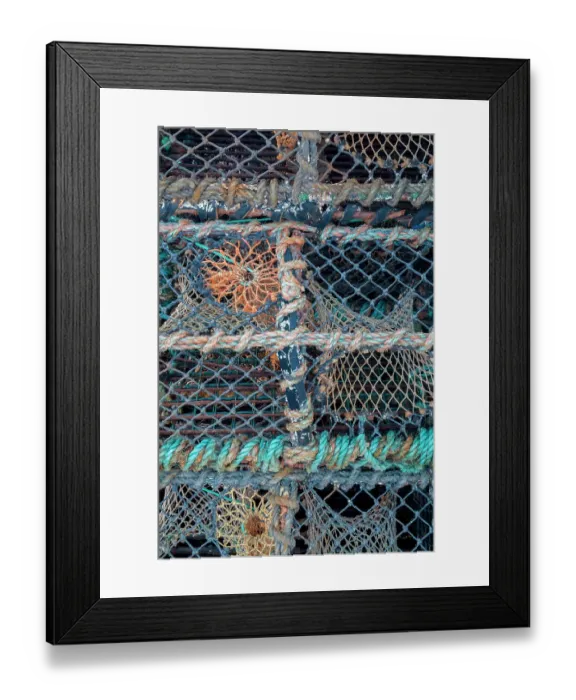 Framed Print : Westport Ireland, lobsters pots are ready to go to sea