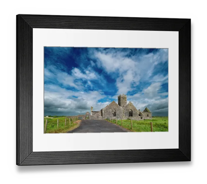 Framed Print : Ross Errily Friary. Located in County Clare, Ireland Framed Print : Ross Errily Friary. Located in County Clare, Ireland