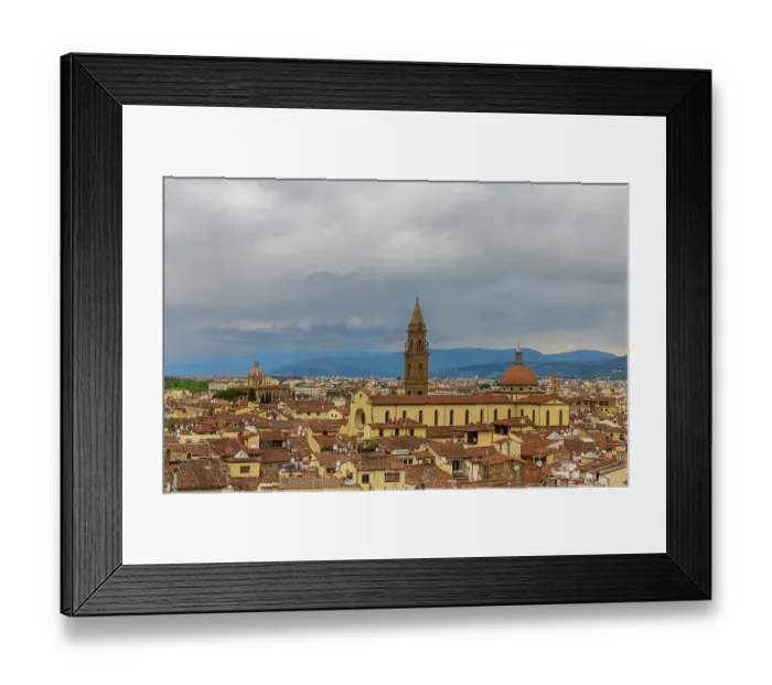 Framed Print : City view from Palazzo Vecchio. Tuscany, Italy