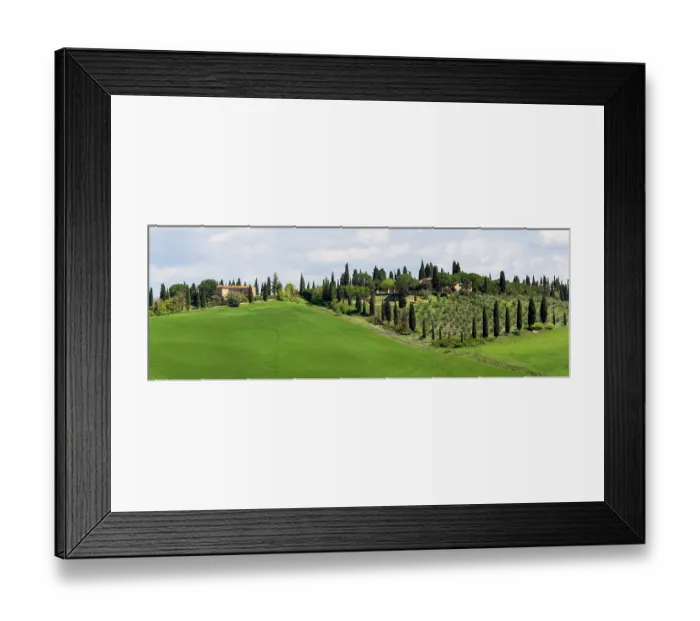 Framed Print : Tuscany landscape with farm, cypress and olive trees. Tuscany, Italy Framed Print : Tuscany landscape with farm, cypress and olive trees. Tuscany, Italy