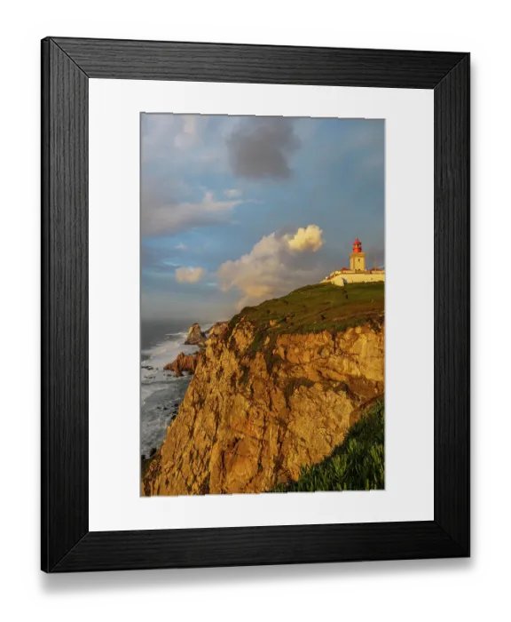 Framed Print : Cabo do Roca Lighthouse at last light in Colares, Portugal Framed Print : Cabo do Roca Lighthouse at last light in Colares, Portugal