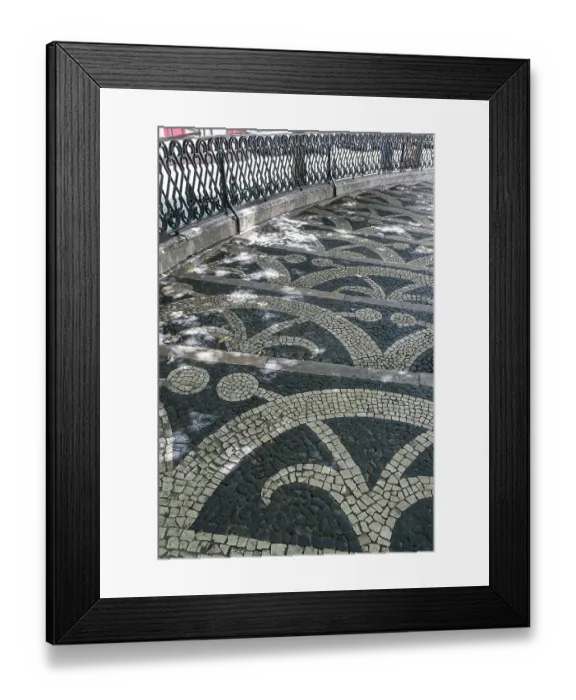 Framed Print : Lisbon, Portugal. Traditional cobblestone walkway in Lisbon Framed Print : Lisbon, Portugal. Traditional cobblestone walkway in Lisbon