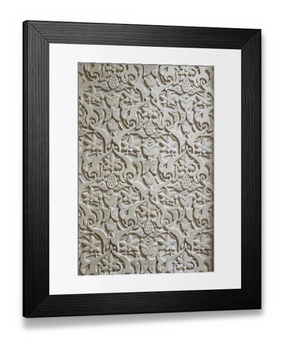 Framed Print : Sintra, Portugal. Monserrate Palace interior. Relief detail Framed Print : Sintra, Portugal. Monserrate Palace interior. Relief detail
