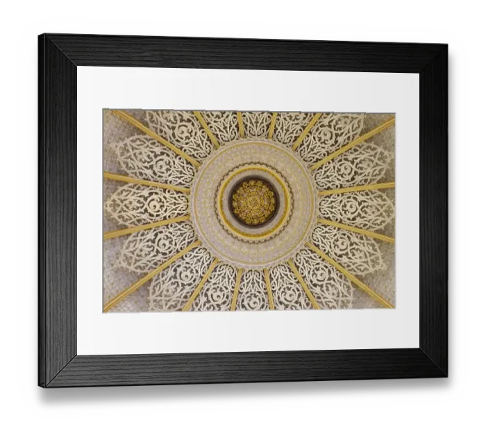 Framed Print : Sintra, Portugal. Monserrate Palace interior. Ceiling detail Framed Print : Sintra, Portugal. Monserrate Palace interior. Ceiling detail
