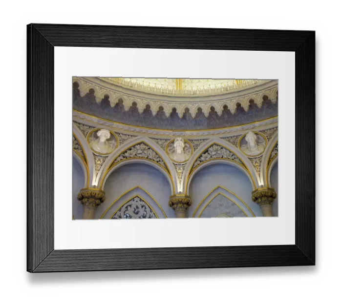 Framed Print : Sintra, Portugal. Monserrate Palace interior