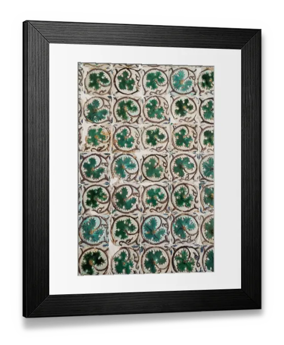 Framed Print : Sintra, Portugal. Old Portuguese tiles with Moorish influence