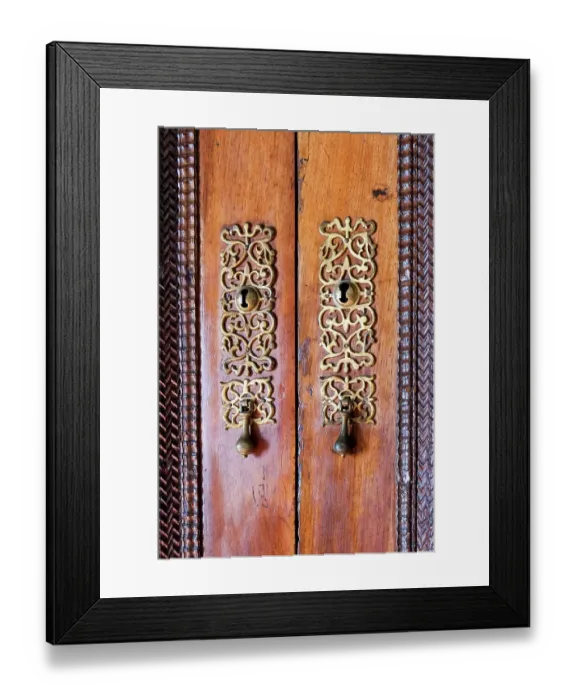 Framed Print : Sintra, Portugal. Europe. Door hardware