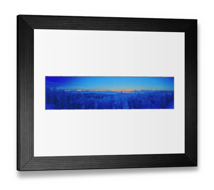 Framed Print : Sweden, Norrbotten, Abisko. Winter light over frosted birch forest and Torne Lake Framed Print : Sweden, Norrbotten, Abisko. Winter light over frosted birch forest and Torne Lake