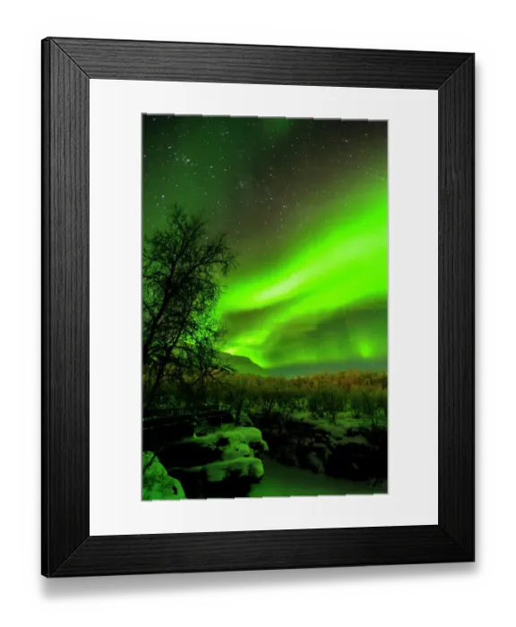 Framed Print : Sweden, Norrbotten, Abisko. Aurora Borealis (Northern Lights) over Abisko Canyon Framed Print : Sweden, Norrbotten, Abisko. Aurora Borealis (Northern Lights) over Abisko Canyon