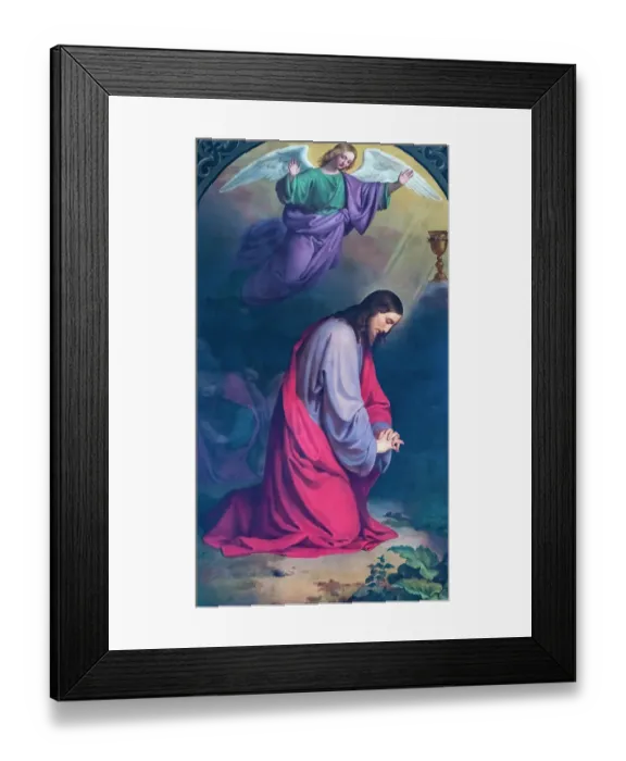 Framed Print : Garden of Gethsemane painting St. Peter's Chapel, Lucerne, Switzerland. Oldest Church in Lucerne built in 1700's originally built 1200's Framed Print : Garden of Gethsemane painting St. Peter's Chapel, Lucerne, Switzerland. Oldest Church in Lucerne built in 1700's originally built 1200's