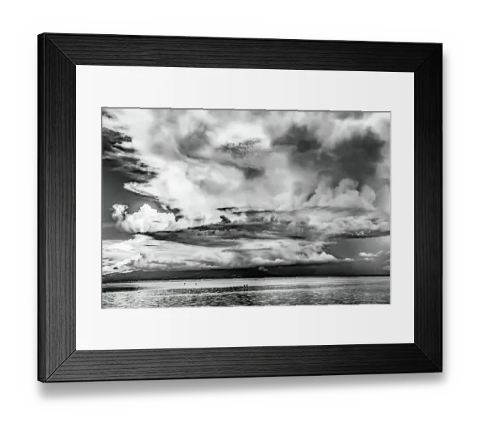 Framed Print : Canoes Tahiti Island Rain Storm Coming Cloudscape Outer Reef Water, Moorea, Tahiti, French Polynesia Framed Print : Canoes Tahiti Island Rain Storm Coming Cloudscape Outer Reef Water, Moorea, Tahiti, French Polynesia