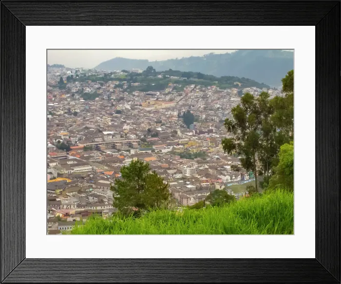 Framed Print : Ecuador, Quito. Overview of Old Town buildings Framed Print : Ecuador, Quito. Overview of Old Town buildings