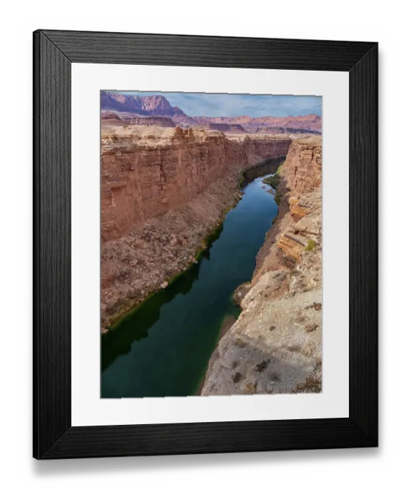 Framed Print : Severe ongoing drought has lowered the levels of the Colorado River in Marble Canyon Framed Print : Severe ongoing drought has lowered the levels of the Colorado River in Marble Canyon
