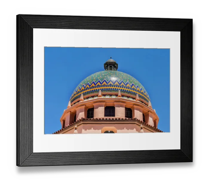 Framed Print : Colorful dome City Hall, Tucson, Arizona Framed Print : Colorful dome City Hall, Tucson, Arizona