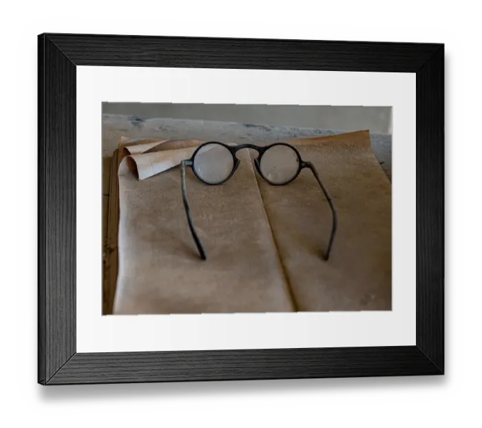 Framed Print : Old glasses collect dust in an old general store, California, USA Framed Print : Old glasses collect dust in an old general store, California, USA