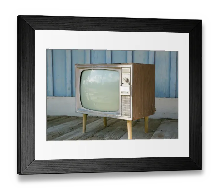 Framed Print : Keeler, California, USA. Old tv on porch Framed Print : Keeler, California, USA. Old tv on porch