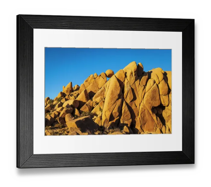 Framed Print : Granite boulders at Jumbo Rocks, Joshua Tree National Park, California, USA Framed Print : Granite boulders at Jumbo Rocks, Joshua Tree National Park, California, USA