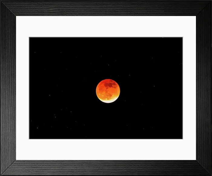 Framed Print : Lunar Blood Moon Eclipse, May 15, 2022