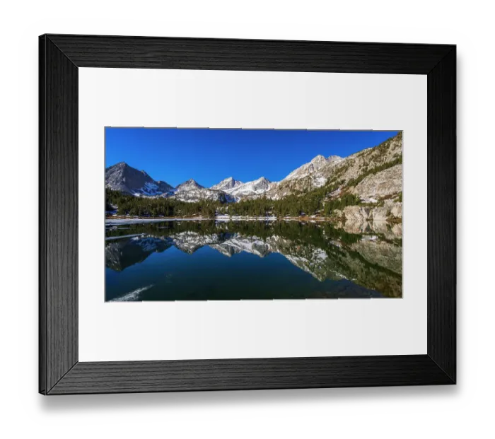 Framed Print : Sierra peaks reflected in Long Lake, Little Lakes Valley, John Muir Wilderness, California, USA Framed Print : Sierra peaks reflected in Long Lake, Little Lakes Valley, John Muir Wilderness, California, USA