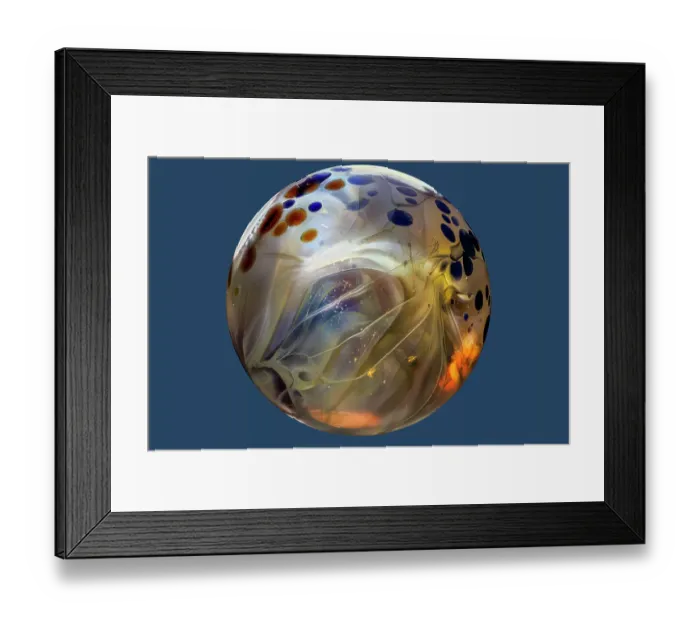 Framed Print : USA, Colorado, Fort Collins. Borosilicate marble close-up Framed Print : USA, Colorado, Fort Collins. Borosilicate marble close-up