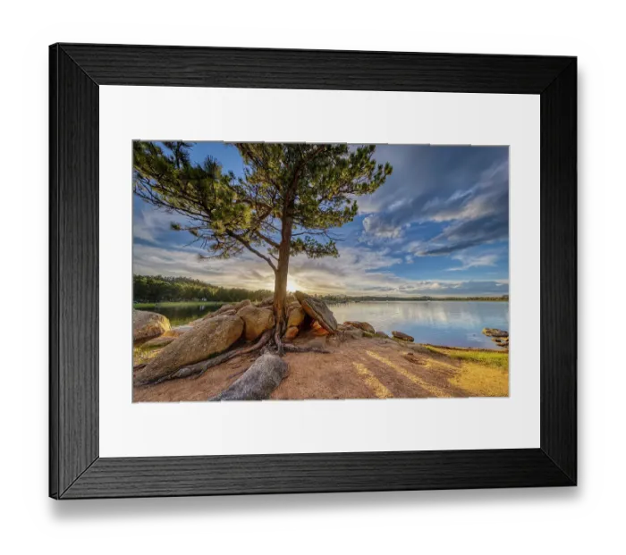 Framed Print : USA, Colorado, Dowdy Lake. Sunset on lake Framed Print : USA, Colorado, Dowdy Lake. Sunset on lake