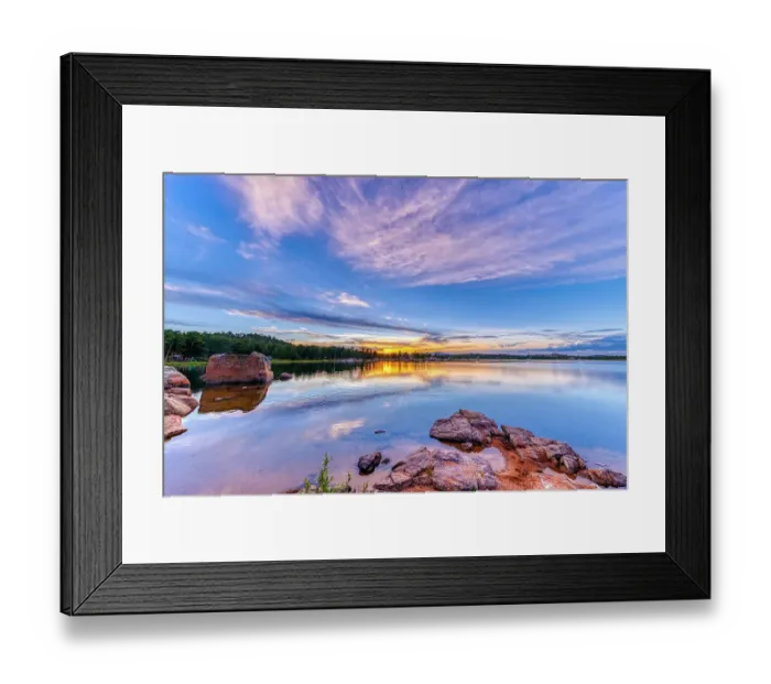 Framed Print : USA, Colorado, Dowdy Lake. Sunset on lake Framed Print : USA, Colorado, Dowdy Lake. Sunset on lake