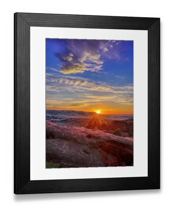 Framed Print : USA, Colorado, Denver. Sunrise over Denver Framed Print : USA, Colorado, Denver. Sunrise over Denver