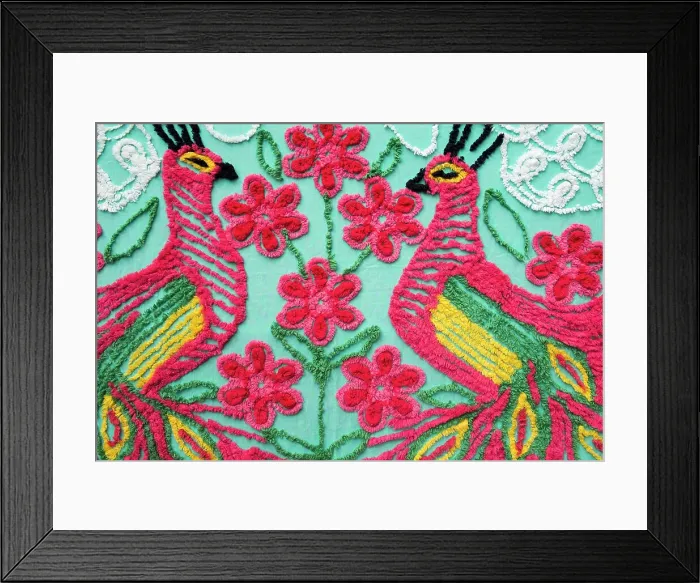 Framed Print : Kent, Connecticut, USA. Colorful textile