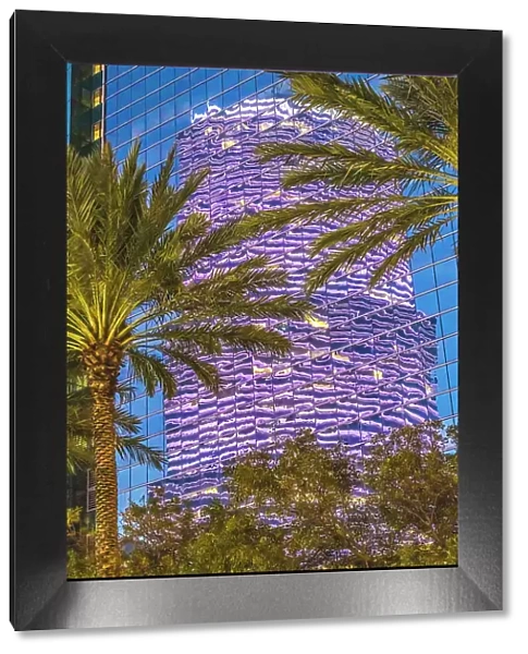 Purple building downtown, Miami, Florida