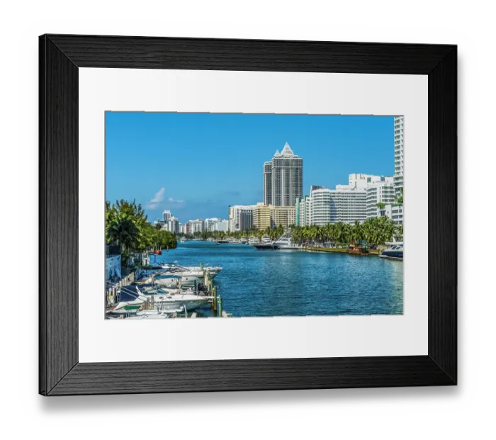 Framed Print : Riverwalk, Miami Beach, Florida Framed Print : Riverwalk, Miami Beach, Florida