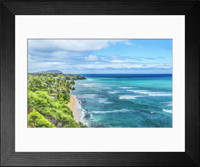 Framed Print : Hawaii Kai, Honolulu, Oahu, Hawaii