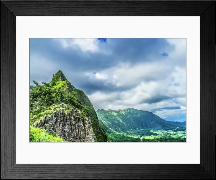 Framed Print : Nu'Uanu Pali Ko'olau Range, Oahu, Hawaii. Built 1958 Site Bloody Nu'uanu Battle Which Made Kamehameha I King Framed Print : Nu'Uanu Pali Ko'olau Range, Oahu, Hawaii. Built 1958 Site Bloody Nu'uanu Battle Which Made Kamehameha I King