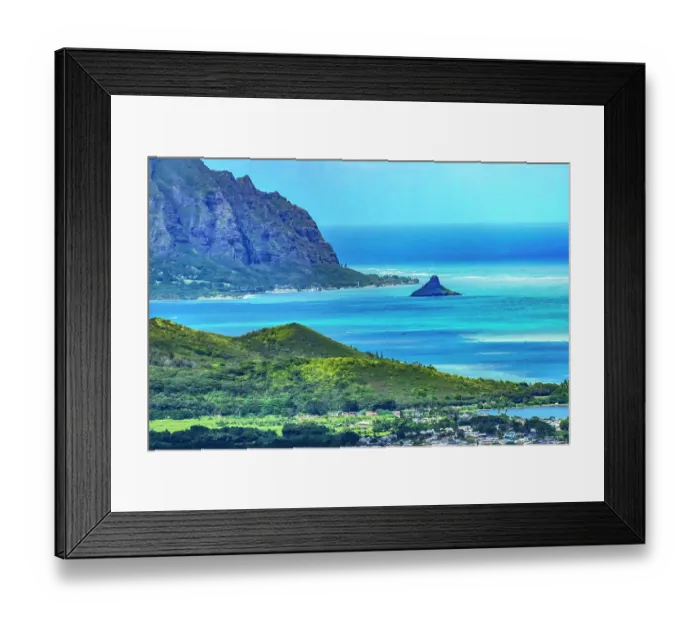 Framed Print : Mokoli'i, Oahu, Hawaii Framed Print : Mokoli'i, Oahu, Hawaii