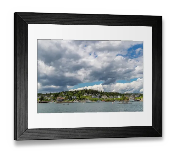 Framed Print : Scenic harbor of Cutler, Maine, USA