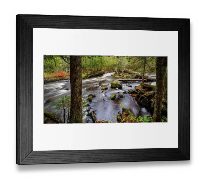 Framed Print : Michigan, Upper Peninsula, fall, autumn, stream Framed Print : Michigan, Upper Peninsula, fall, autumn, stream