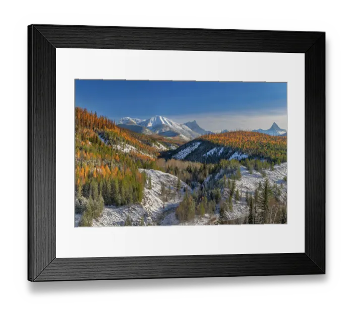 Framed Print : Coal Creek with Cloudcroft Peaks in late autumn in Glacier National Park, Montana, USA Framed Print : Coal Creek with Cloudcroft Peaks in late autumn in Glacier National Park, Montana, USA
